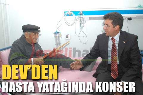 DEV’DEN HASTA YATAĞINDA KONSER