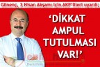 ‘DİKKAT AMPUL TUTULMASI VAR!’