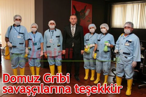 Domuz Gribi savaşçılarına teşekkür