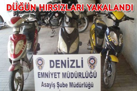 DÜĞÜN HIRSIZLARI YAKALANDI