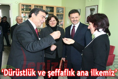 “Dürüstlük ve şeffaflık ana ilkemiz”