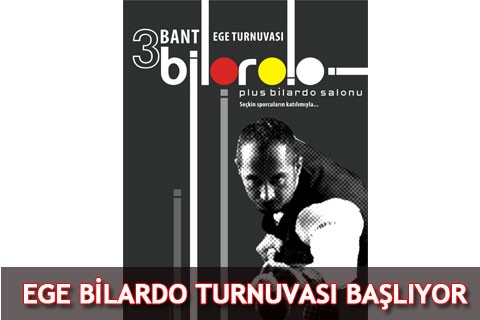 EGE BİLARDO TURNUVASI BAŞLIYOR