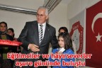 Eğitimciler ve hayırseverler aşure gününde buluştu