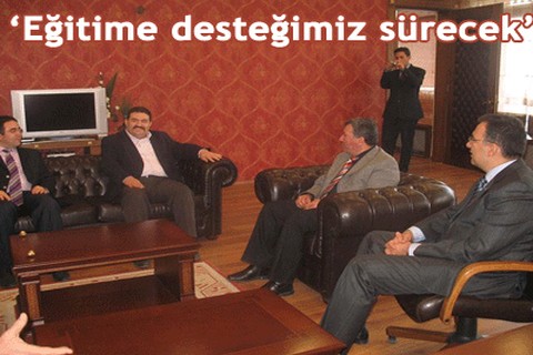 “Eğitime desteğimiz sürecek”