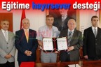 Eğitime hayırsever desteği
