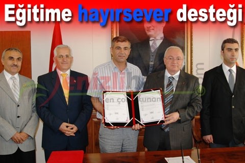 Eğitime hayırsever desteği