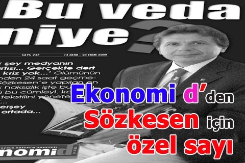 Ekonomi D Sözkesen için özel sayı çıkardı
