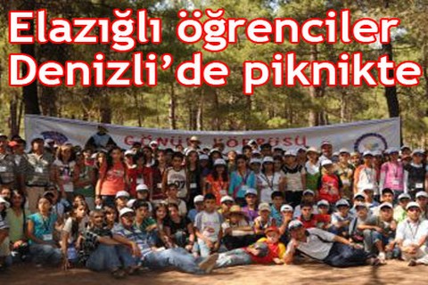 Elazığlı öğrenciler Denizli’de piknikte