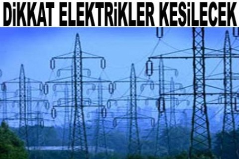 Elektrik kesintisi!