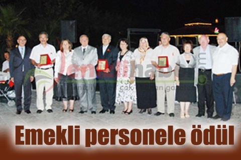 Emekli personele ödül