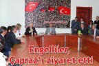 Engelliler, Çapraz’ı ziyaret etti