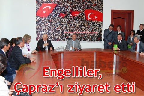 Engelliler, Çapraz’ı ziyaret etti