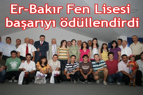 Er-Bakır Fen Lisesi başarıyı ödüllendirdi