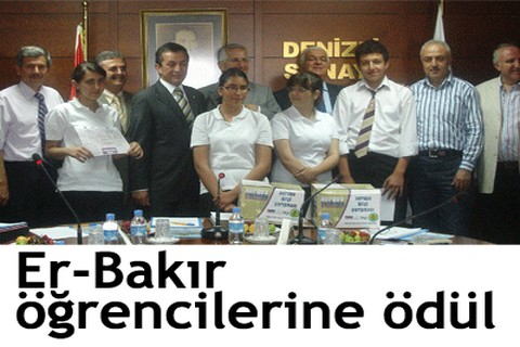 Er-Bakır öğrencilerine ödül