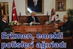 Erkmen, emekli polisleri ağırladı