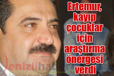 Ertemur, kayıp çocuklar için araştırma önergesi verdi
