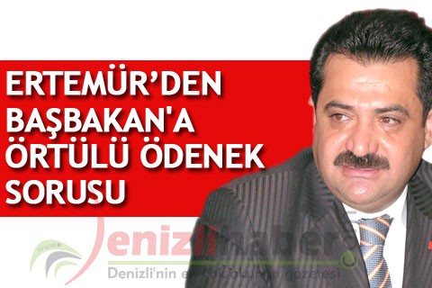 ERTEMÜR’DEN BAŞBAKAN’A ÖRTÜLÜ ÖDENEK SORUSU