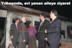 ”Evi yanan aileye, yılbaşında ziyaret