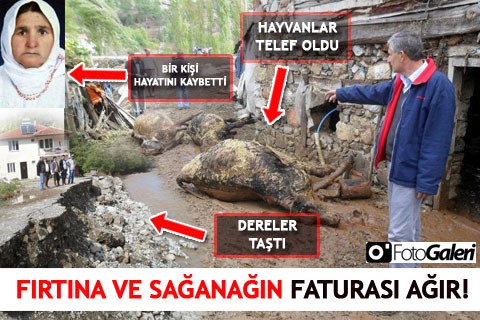 FIRTINA VE SAĞANAĞIN FATURASI AĞIR!