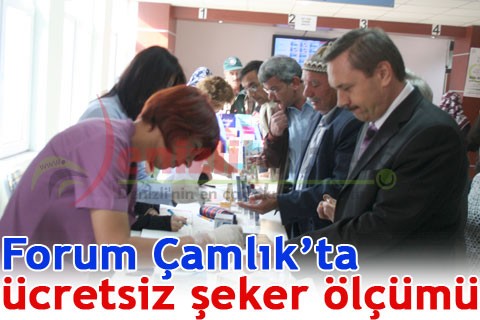Forum Çamlık’ta ücretsiz şeker ölçümü