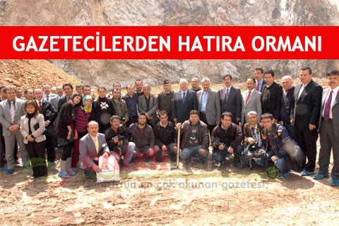 GAZETECİLERDEN HATIRA ORMANI