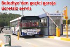 Geçici garaja ücretsiz servis