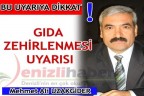 Gıda zehirlenmesi uyarısı