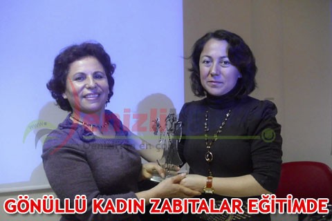 GÖNÜLLÜ KADIN ZABITALAR EĞİTİMDE