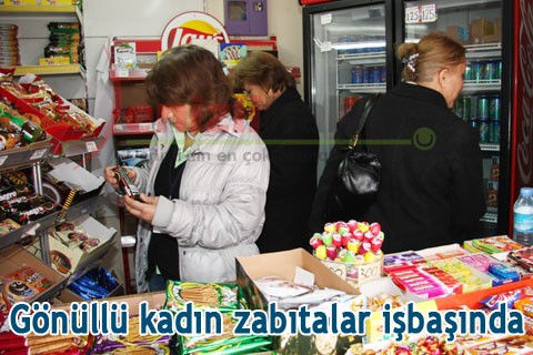 Gönüllü kadın zabıtalar işbaşında