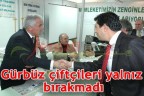 Gürbüz çiftçileri yalnız bırakmadı