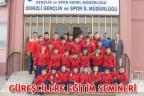 GÜREŞCİLERE EĞİTİM SEMİNERİ