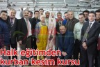Halk Eğitim’den kurban kesim kursu