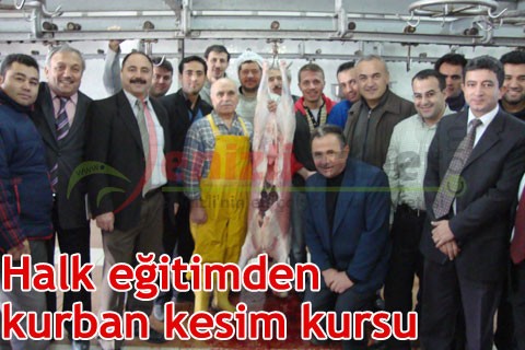 Halk Eğitim’den kurban kesim kursu