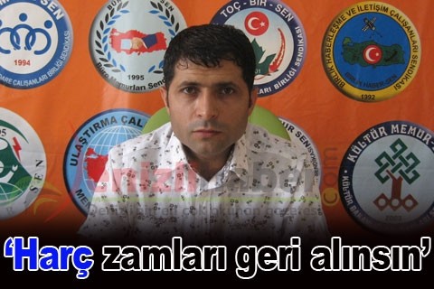 “Harç zamları geri alınsın”