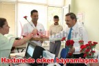 Hastanede erken bayramlaşma