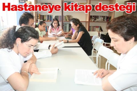 Hastaneye kitap desteği