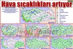 Hava sıcaklıkları artıyor
