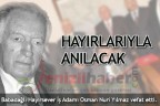 Hayırlarıyla anılacak