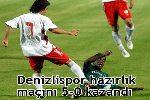 Hazırlık maçında Denizlispor galip