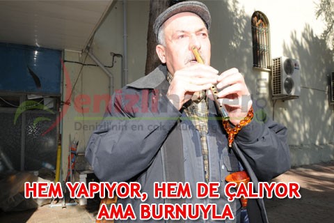 HEM YAPIYOR, HEM DE ÇALIYOR AMA BURNUYLA