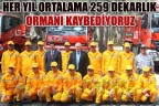 Her yıl ortalama 259 dekarlık ormanı kaybediyoruz