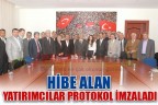 Hibe alan yatırımcılar protokol imzaladı