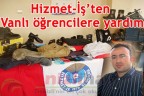 Hizmet-İş’ten Vanlı öğrencilere yardım