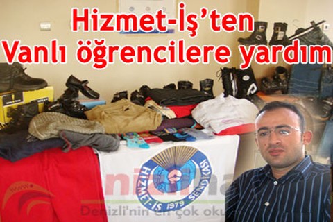 Hizmet-İş’ten Vanlı öğrencilere yardım