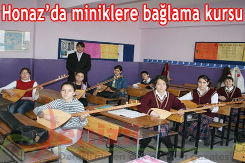 Honaz’da miniklere bağlama kursu