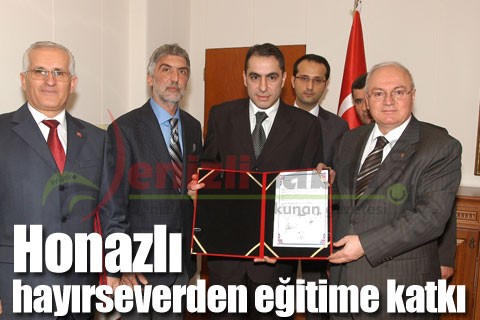 Honazlı hayırseverden eğitime katkı