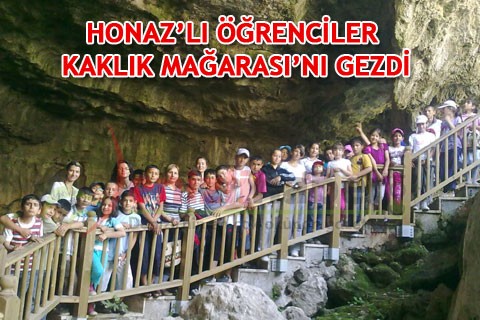 HONAZ’LI ÖĞRENCİLER KAKLIK MAĞARASI’NI GEZDİ