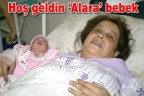 Hoş geldin ‘Alara’ bebek
