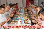 İftar çadırında Abalıoğlu hayrı
