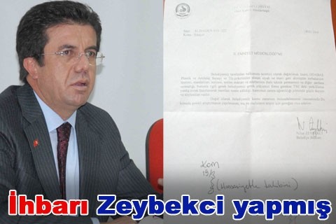 İhbarı Zeybekci yapmış